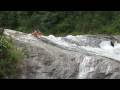 Escorregando a Cachoeira do Escorrega na Maromba (Visconde de Mauá)