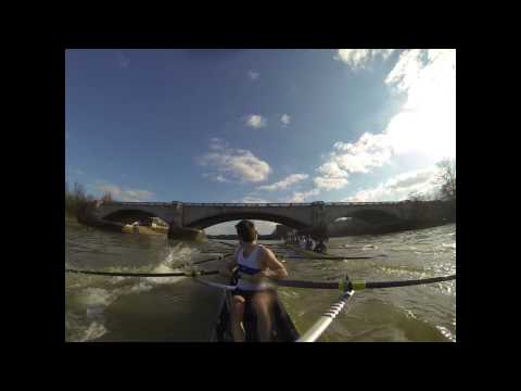 Oxford University Boat Club - [Failed] start to third race. Slow start and rough water lead to clash. Using GoPro black camera. University of London vs Oxford University - 17th Feb 2013 @...