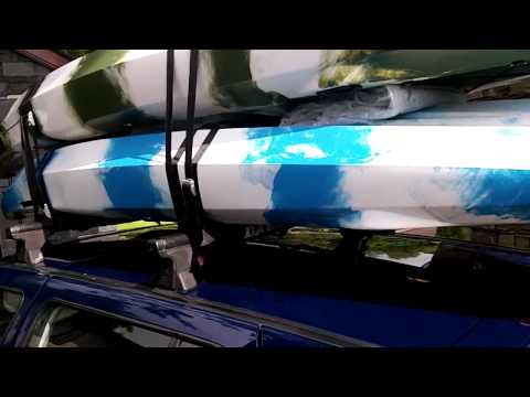 how to fasten kayak to roof rack