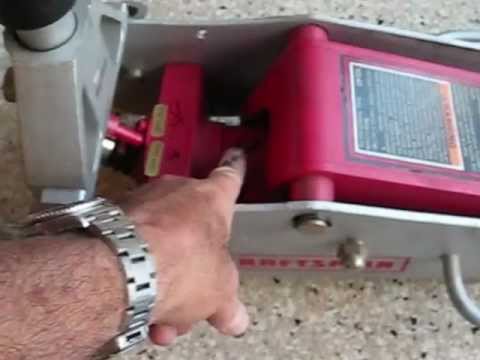 how to bleed craftsman aluminum jack