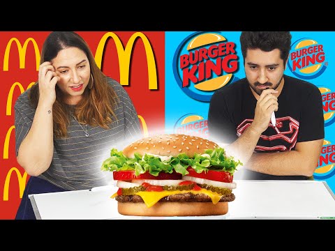 Mc Donalds vs Burger King - Hamburguer Challenge (Qual é o lanche?)