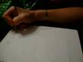 Gaby also writes her name in THAI