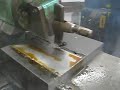 Cincinnati Shaper cutting Climax locomotive bolster plate Cincinnati Shaper cutting Climax locomotive bolster plate