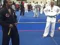 Grandmaster Moreland Hapki lunging step Grandmaster Moreland Hapki lunging step