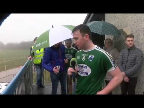 Gweedore captain Niall Friel gives his acceptance speech almost entirely in the Irish language