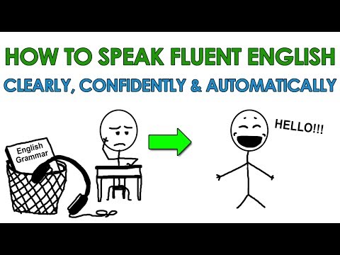 how to learn fluent english