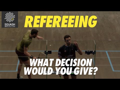 Squash Refereeing: Asal v James - Yes Let