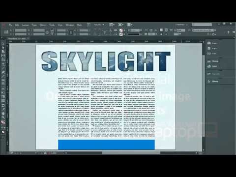 how to set type in indesign