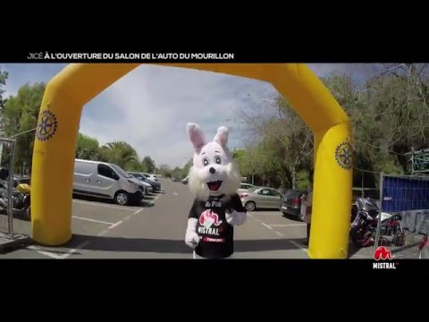 Jicé à l'inauguration du Salon de l'Auto 2016 à Toulon