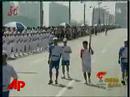 Raw Video: Skaters Carry Olympic Torch