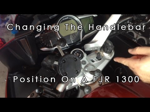 how to adjust fjr1300 handlebars