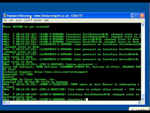 how to break cisco router password