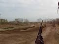 gustavo schaumeyer y nico fricia entrenando pegados en millenium motocross.