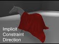 Efficient Simulation of Inextensible Cloth