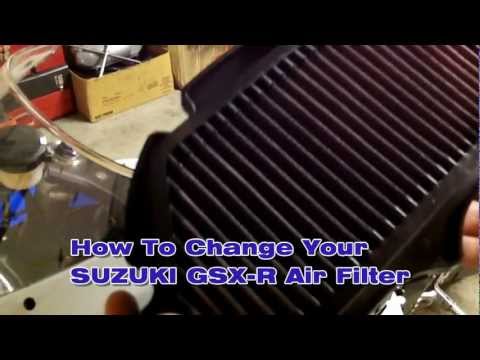 How To Install and Change Suzuki GSX-R Air Filter