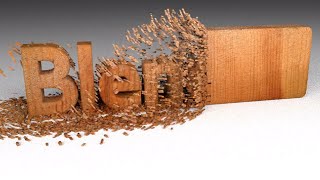 Blender – Wood Chipping Text Animation tutorial