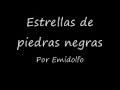 Estrellas de piedras negras