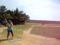 Michael hit ground rule double into the ditch Pattaya Softball