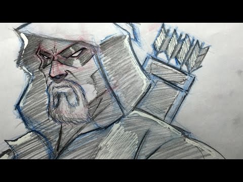 how to draw green arrow