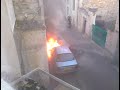 Burning car Burning car