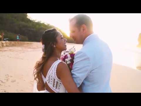 video trailer casamento em fernando de noronha na praia no brasil casal de noivos nicoly e jose fotografo especializado em casamentos denis silveira