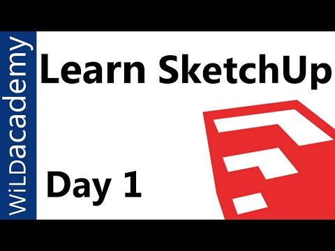 SketchUp Tutorial - 1 - Beginner SketchUp Tutorial