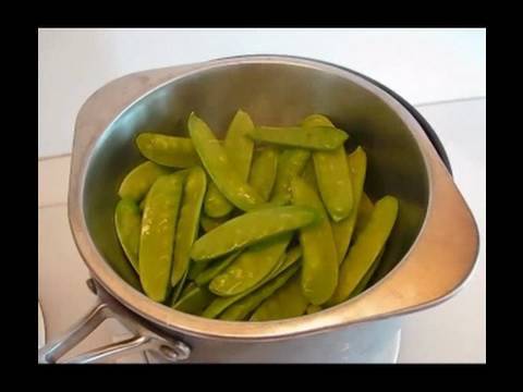 how to cook sugar snap peas in microwave