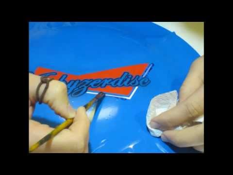 how to dye disc golf disc