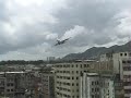 Cathay Pacific Boeing 747 landing Hong Kong Kai Tak Airport
