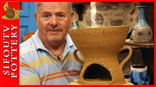 Hello Guys New Pottery Video!!! Pottery throwing - How to Make a Pottery Barbeque (foufou) #85