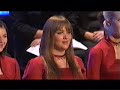 outstanding british girl choir cantamus performing. check my sites http://www.classicalrelatedperformances.com/ and http://groups.msn.com/youngclassicalperformers for many more similar videos.

(if the exact identical video has been published elsewhere, it is because it was 'borrowed' from my classicalrelatedperofromances site)