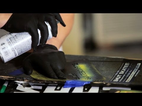 How to Spray Paint Your Board | Custom Skateboard