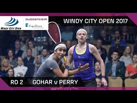 Squash: Gohar v Perry - Windy City Open 2017 Rd 2 Highlights