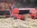 Hay Baling in Conway, Massachusetts (John Deere 6320, 1140)