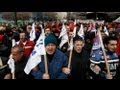 Greek leaders face crunch talks as unions strike
