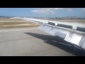 Window view from ATI-Air Transport International Douglas DC-8-62CF N799AL during landing at Long Beach (LGB), CA, USA. Operating flight 8C205 from McClellan (MCC), CA, USA on 26th May 2012.