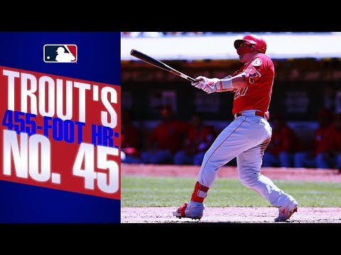 Video: Trout ties league lead with 45th homer of the season