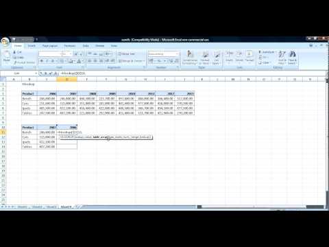 video-linktoworks-Excel Hlookup and Row reference function