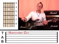 VGuitar Lesson # 5!! Blues Scale!!Hammer on!! Pull off!!!