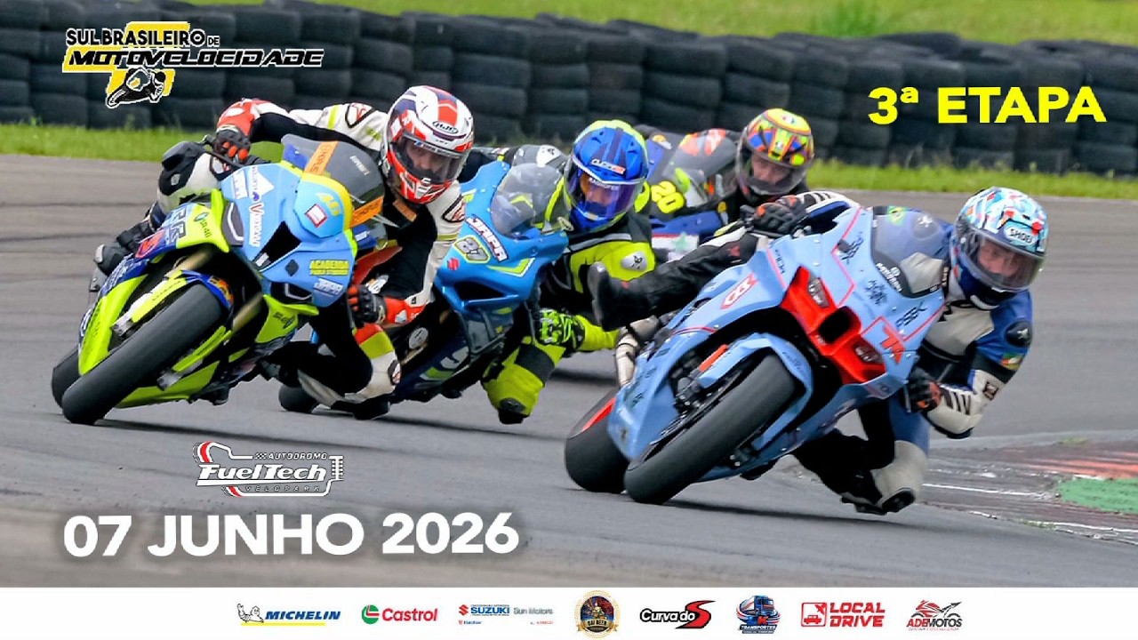 Sul Brasileiro e Gaúcho de Motovelocidade - Etapa 3 - 07.06.2026 Autódromo Fueltech Velopark