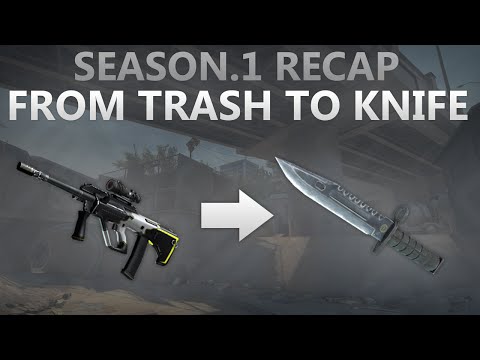 CS:GO - From trash to knife! SEASON.1 Recap!