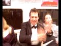 A little drunk on the way home...entertaining fellow tube passengers!