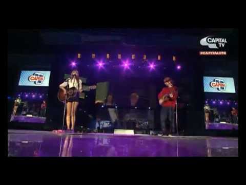 and Ed Sheeran at Capital Summertime Ball 2013