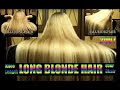 JJJs Knee Length Blonde Hair Over Chair