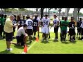 FIU FOOTBALL CAMP SKILLS DRILL CHRIS #54 FIU FOOTBALL CAMP SKILLS DRILL CHRIS #54