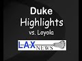 NCAA D1 Lacrosse- Duke vs. Loyola Slow Mo &amp; Zoomed