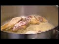 Keith Floyd cooking duck for Matt Dawson Keith Floyd cooking duck for Matt Dawson