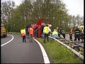 Gekantelde vrachtwagen A27 Gekantelde vrachtwagen A27
