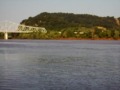 Two Bridges over the Ohio River at Portsmouth, Ohio & Nearby Kentucky Hillside