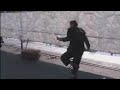 Juggling Fire On A Nine Foot Unicycle